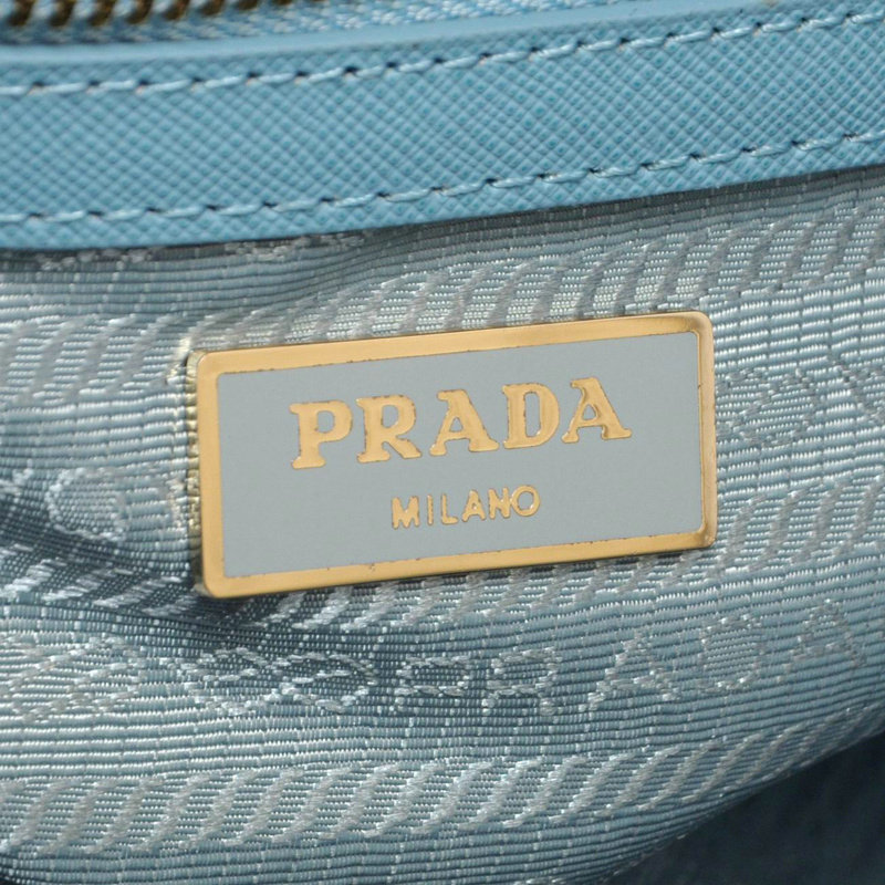 2014 Prada Saffiano Leather Two Handle Bag BN2780 light blue for sale - Click Image to Close